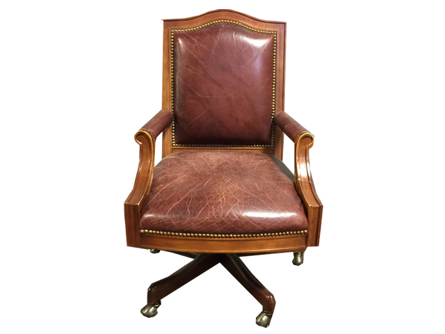 BROWN LEATHER CHAIR | Chairs & Seating | Triplett